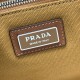 1:1 Replica Prada Jardinière Extra Large Cotton Canvas Tote Bag Brown Knockoff