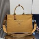 1:1 Replica Prada Jardinière Extra Large Cotton Canvas Tote Bag Brown Knockoff