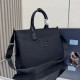 1:1 Replica Prada Jardinière Extra Large Cotton Canvas Tote Bag Black Knockoff