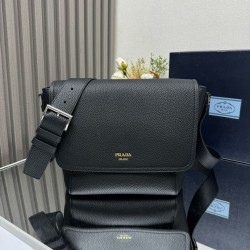 1:1 Replica Prada Messenger Crossbody Bag 2VD069 Black Knockoff