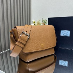 1:1 Replica Prada Messenger Crossbody Bag 2VD069 Brown Knockoff