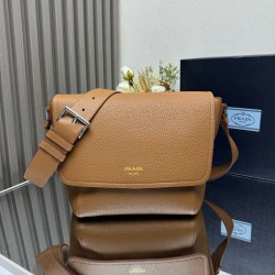 1:1 Replica Prada Messenger Crossbody Bag 2VD069 Brown Knockoff