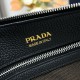 1:1 Replica Prada Messenger Crossbody Bag 2VH178 Black Knockoff