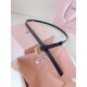 1:1 Replica Miu Miu 15mm Gold-Tone Buckle Belt Black Knockoff
