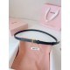 1:1 Replica Miu Miu 15mm Gold-Tone Buckle Belt Black Knockoff