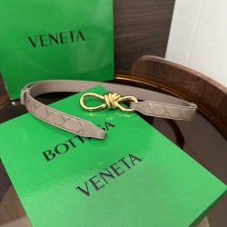 1:1 Replica BV Andiamo Intrecciato Nappa Belt Apricot Knockoff