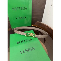 1:1 Replica BV Andiamo Intrecciato Nappa Belt Apricot Knockoff