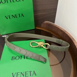 1:1 Replica BV Andiamo Intrecciato Nappa Belt Green Knockoff