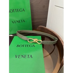 1:1 Replica BV Andiamo Intrecciato Nappa Belt Green Knockoff
