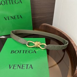 1:1 Replica BV Andiamo Intrecciato Nappa Belt Green Knockoff