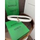 1:1 Replica BV Andiamo Intrecciato Nappa Belt 2cm Green/White/Coffee Knockoff