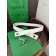 1:1 Replica BV Andiamo Intrecciato Nappa Belt 2cm Green/White/Coffee Knockoff