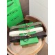 1:1 Replica BV Andiamo Intrecciato Nappa Belt 2cm Green/White/Coffee Knockoff