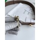 1:1 Replica BV Andiano Intreccio Large Check Fabric Belt White Knockoff