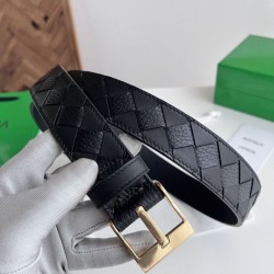 AAA Replica Bottega Veneta Men's Intreccio Reversible Check Belt Black and Gold 1:1 Replica Bottega Veneta Men's Intreccio Reversible Check Belt Black and Gold Knockoff