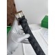 1:1 Replica Bottega Veneta Men's Intreccio Reversible Check Belt Black and Gold Knockoff