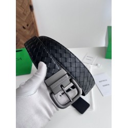 1:1 Replica Bottega Veneta Men's Intreccio Reversible Belt Black Knockoff