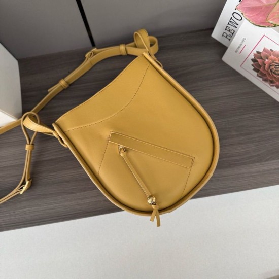 AAA Replica Loewe Hammock Slice Crossbody Bag Yellow 1:1 Replica Loewe Hammock Slice Crossbody Bag Yellow Knockoff