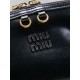 1:1 Replica Miu Miu Honey Caprice Shell Print Clutch 5BF131 Black Knockoff