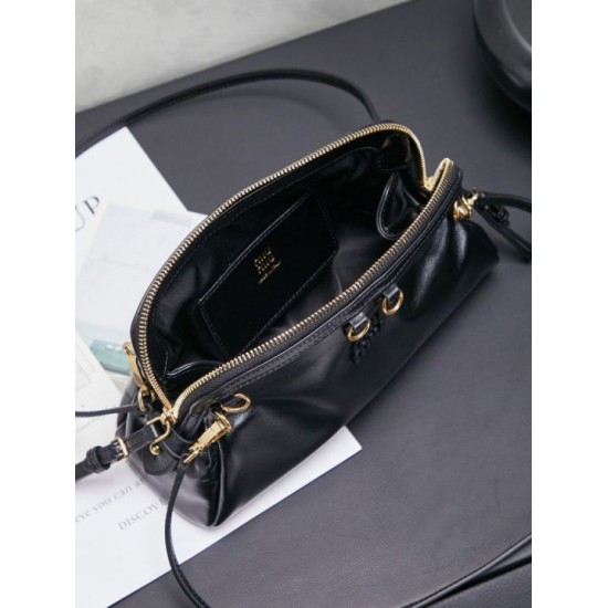 1:1 Replica Miu Miu Honey Caprice Shell Print Clutch 5BF131 Black Knockoff