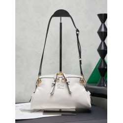1:1 Replica Miu Miu Honey Caprice Shell Print Clutch 5BF131 White Knockoff
