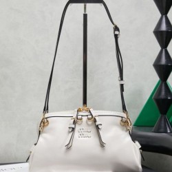 1:1 Replica Miu Miu Honey Caprice Shell Print Clutch 5BF131 White Knockoff