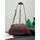1:1 Replica Miu Miu Caprice Quilted Nappa Clutch 5BF130 Burgundy Knockoff