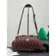 1:1 Replica Miu Miu Caprice Quilted Nappa Clutch 5BF130 Burgundy Knockoff