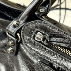 1:1 Replica Balenciaga Le City East-West Shoulder Bag Black Knockoff