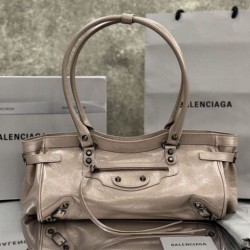 1:1 Replica Balenciaga Le City East-West Shoulder Bag Pink Knockoff