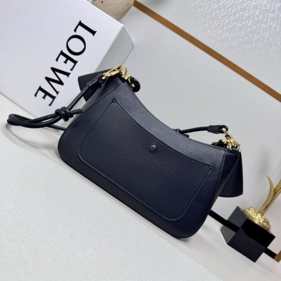 1:1 Replica Loewe Ola Medium Shoulder Bag Black Knockoff