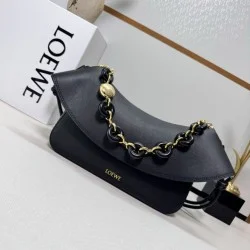 1:1 Replica Loewe Ola Medium Shoulder Bag Black Knockoff