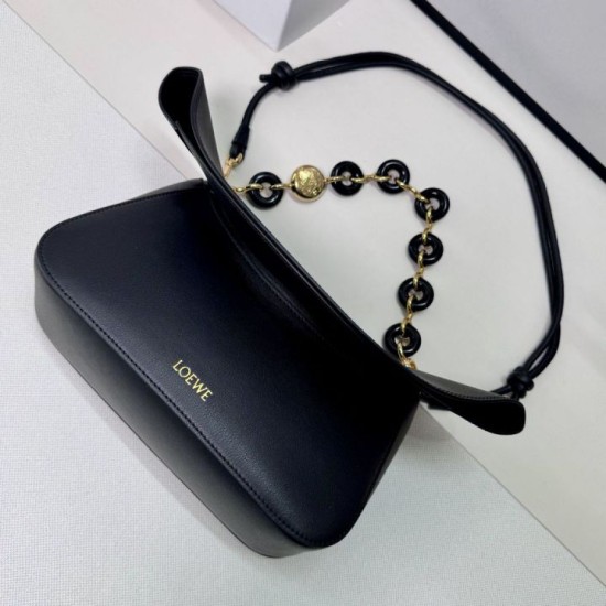 1:1 Replica Loewe Ola Medium Shoulder Bag Black Knockoff