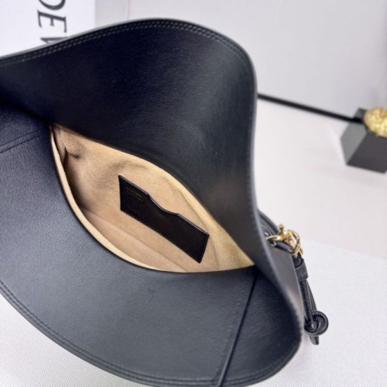 1:1 Replica Loewe Ola Medium Shoulder Bag Black Knockoff