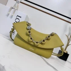 1:1 Replica Loewe Ola Medium Shoulder Bag Yellow Knockoff