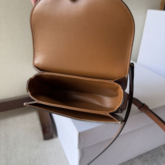 1:1 Replica Celine Mini Besace Clea Triomphe Canvas Bag Calfskin Knockoff