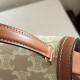 1:1 Replica Celine Mini Besace Clea Triomphe Canvas Bag Beige Calfskin Knockoff