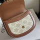 1:1 Replica Celine Mini Besace Clea Triomphe Canvas Bag Beige Calfskin Knockoff