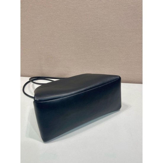 AAA Replica Prada Passage Medium Bag with Re-Nylon Flap 1BA495 Black 1:1 Replica Prada Passage Medium Bag with Re-Nylon Flap 1BA495 Black Knockoff