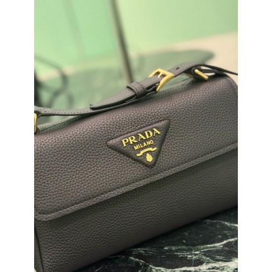 1:1 Replica Prada Flap Crossbody Bag 1BN022 Black Knockoff