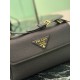 1:1 Replica Prada Flap Crossbody Bag 1BN022 Black Knockoff