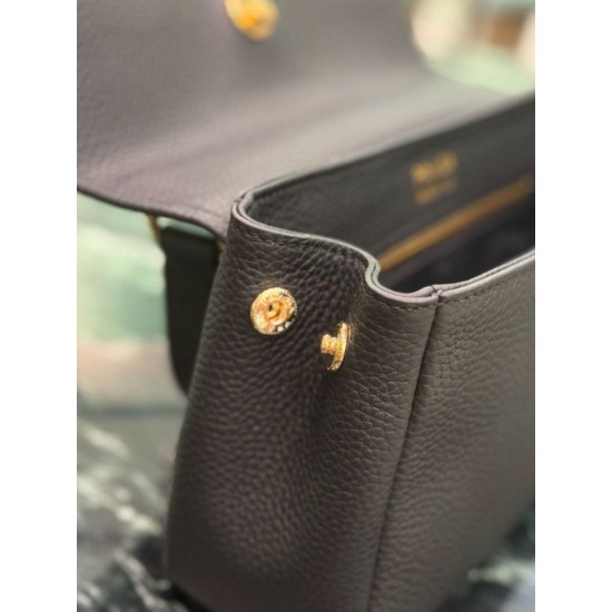 1:1 Replica Prada Flap Crossbody Bag 1BN022 Black Knockoff