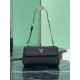 1:1 Replica Prada Flap Crossbody Bag 1BN022 Black Knockoff