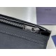 1:1 Replica Dior CD Icon Vertical Wallet Black Grained Calfskin Knockoff