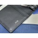 1:1 Replica Dior CD Icon Vertical Wallet Black Grained Calfskin Knockoff