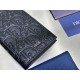 1:1 Replica Dior Oblique Galaxy Vertical Bifold Wallet Black Knockoff