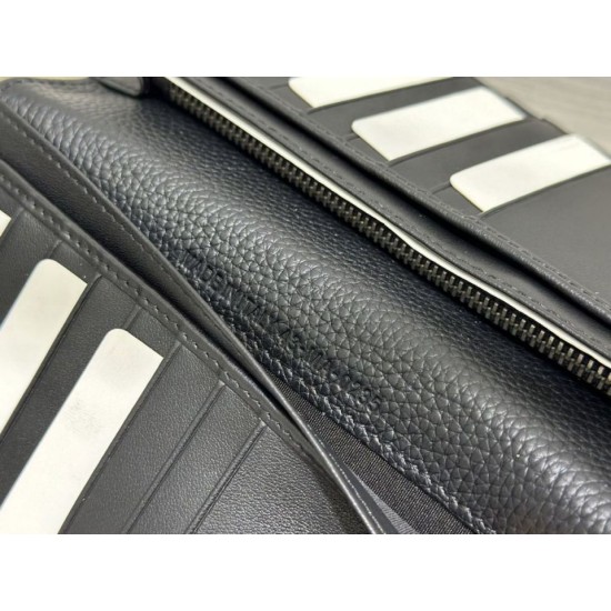 1:1 Replica Dior Oblique Galaxy Vertical Bifold Wallet Black Knockoff