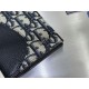 1:1 Replica Dior Saddle Oblique Jacquard Long Vertical Wallet Black Knockoff