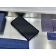 1:1 Replica Dior Saddle Oblique Jacquard Long Vertical Wallet Black Knockoff