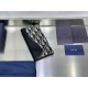 1:1 Replica Dior Saddle Oblique Jacquard Long Vertical Wallet Black Knockoff
